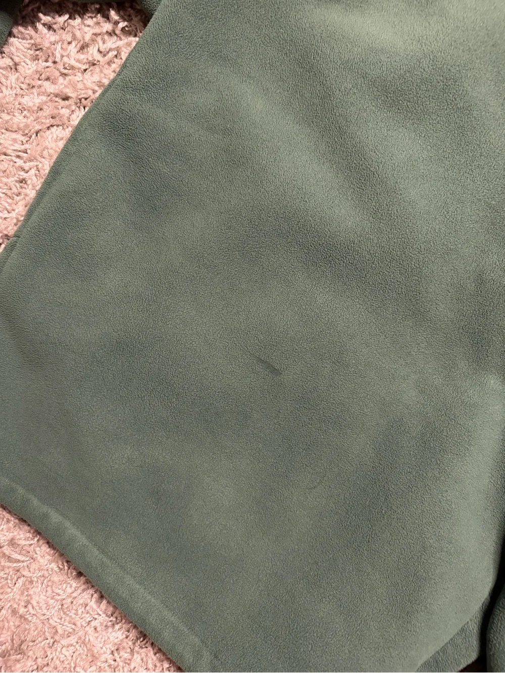 North Face Green Fleece Zip